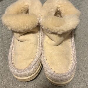 Mou Cream Winter Boots